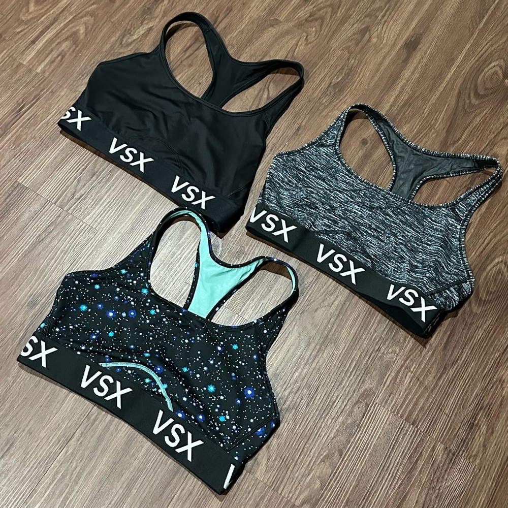 Victoria’s Secret Player Sports Bras, 3 for the Price of 1! Size Medium